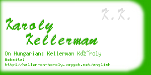 karoly kellerman business card